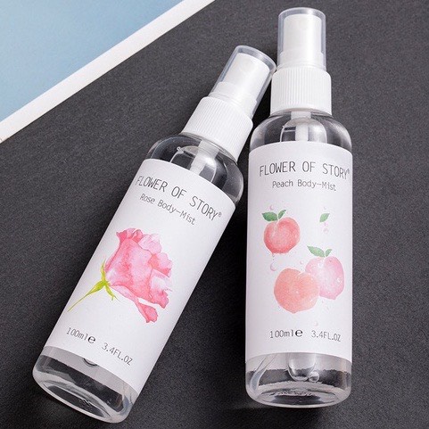 - Xịt thơm 2in1 body và xịt thơm phòng Flower Of Story 100ml hương hoa quả FOS9