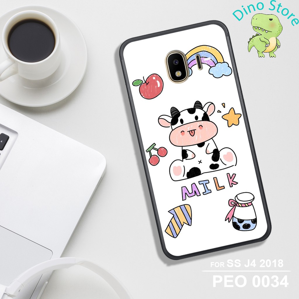 ỐP LƯNG UV SAMSUNG J4/J2 Pro/J2 Core, IN HÌNH CHÚ BÒ SỮA CUTE.