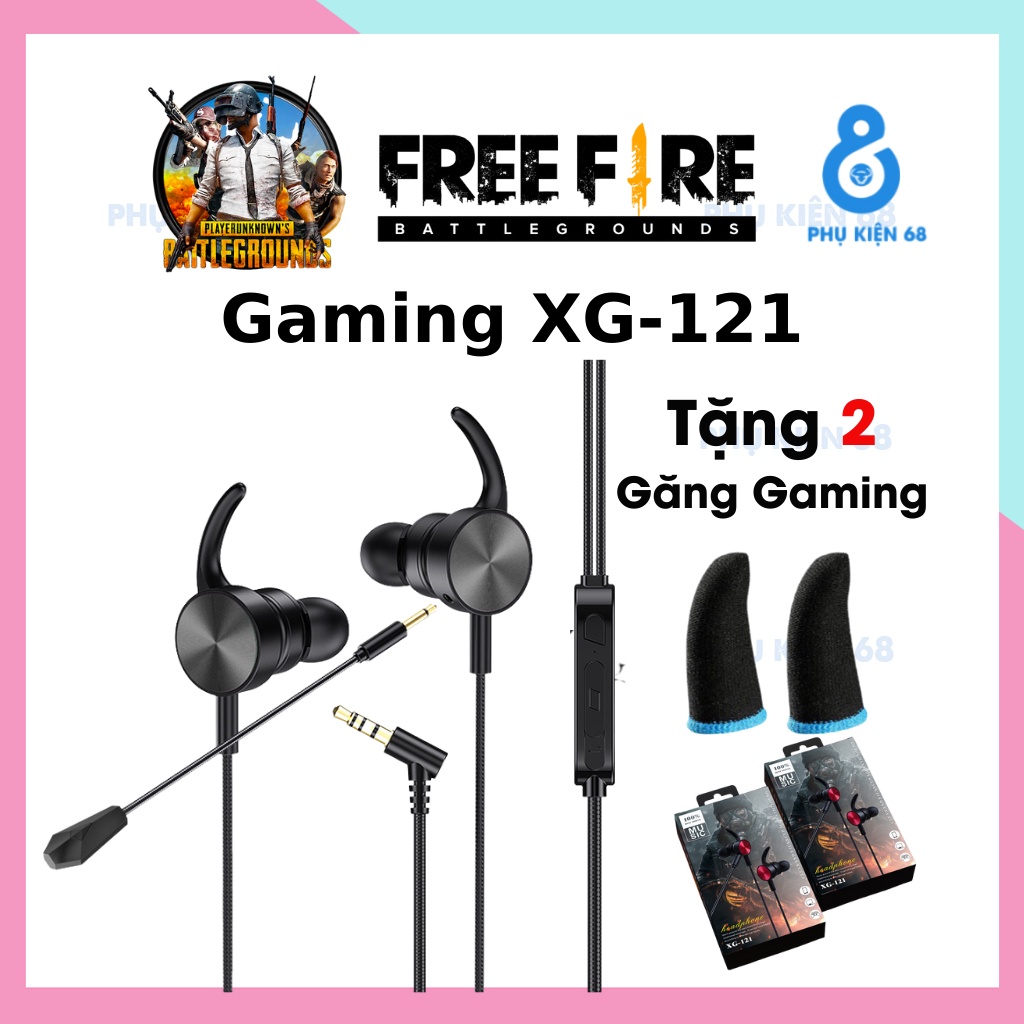 Tai Nghe Gaming XG-121 - Tai Nghe Chơi Game PUBG / FF / ROS / Tốc Chiến Có Mic Rời Thích Hợp Cho Điện Thoại / Máy Tính