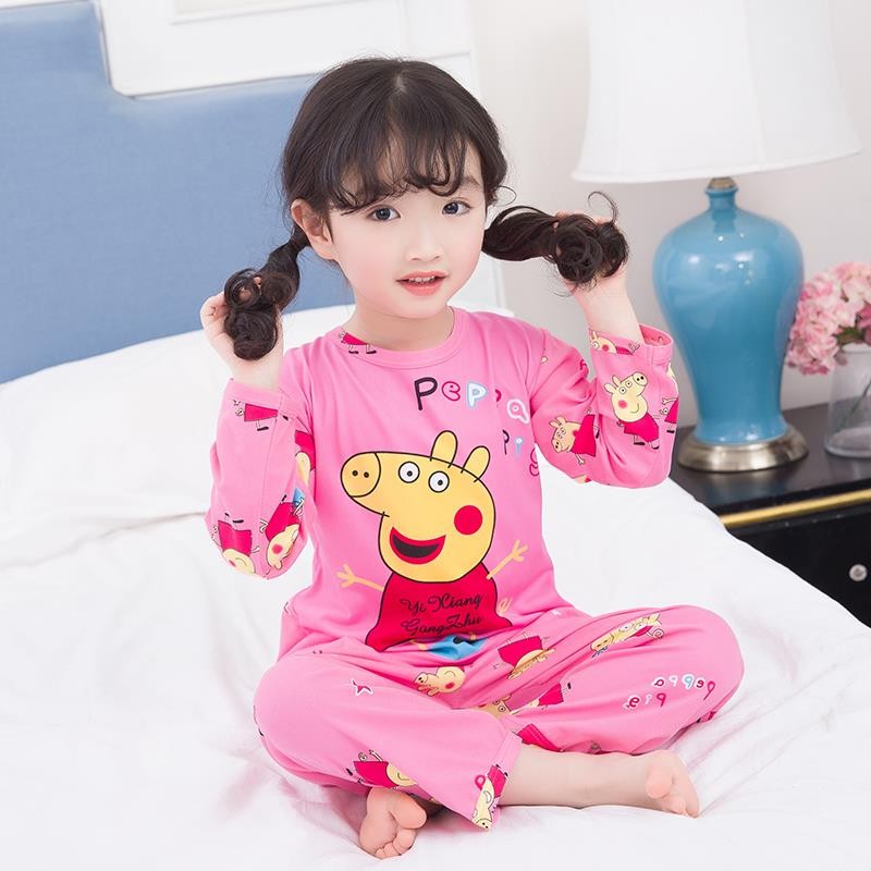 Set đồ ngủ in hình mèo kitty đáng yêu dành cho bé gái