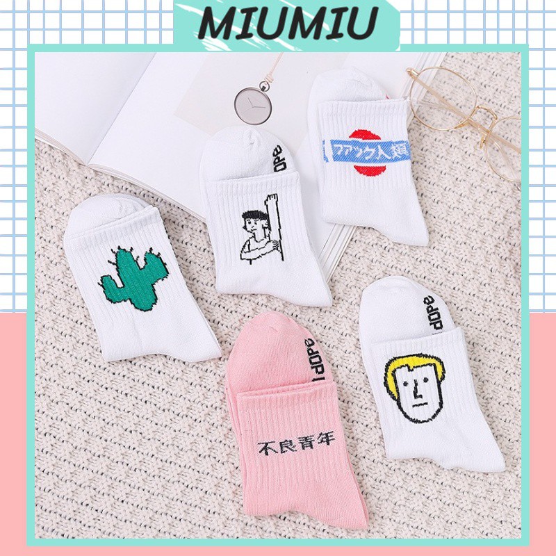 Combo 5 Đôi Tất Nữ Cao Cổ Phong Cách