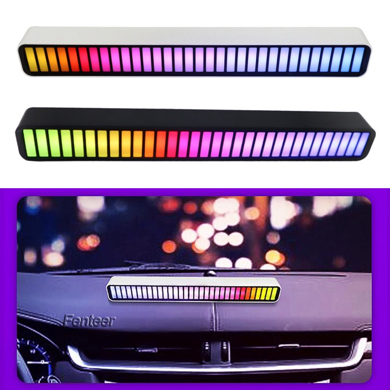 Creative USB Pickup Rhythm Light Bar Sound Activated RGB Colorful Energy-Saving Music Atmosphere Lamp Trucks Marine Boat Party