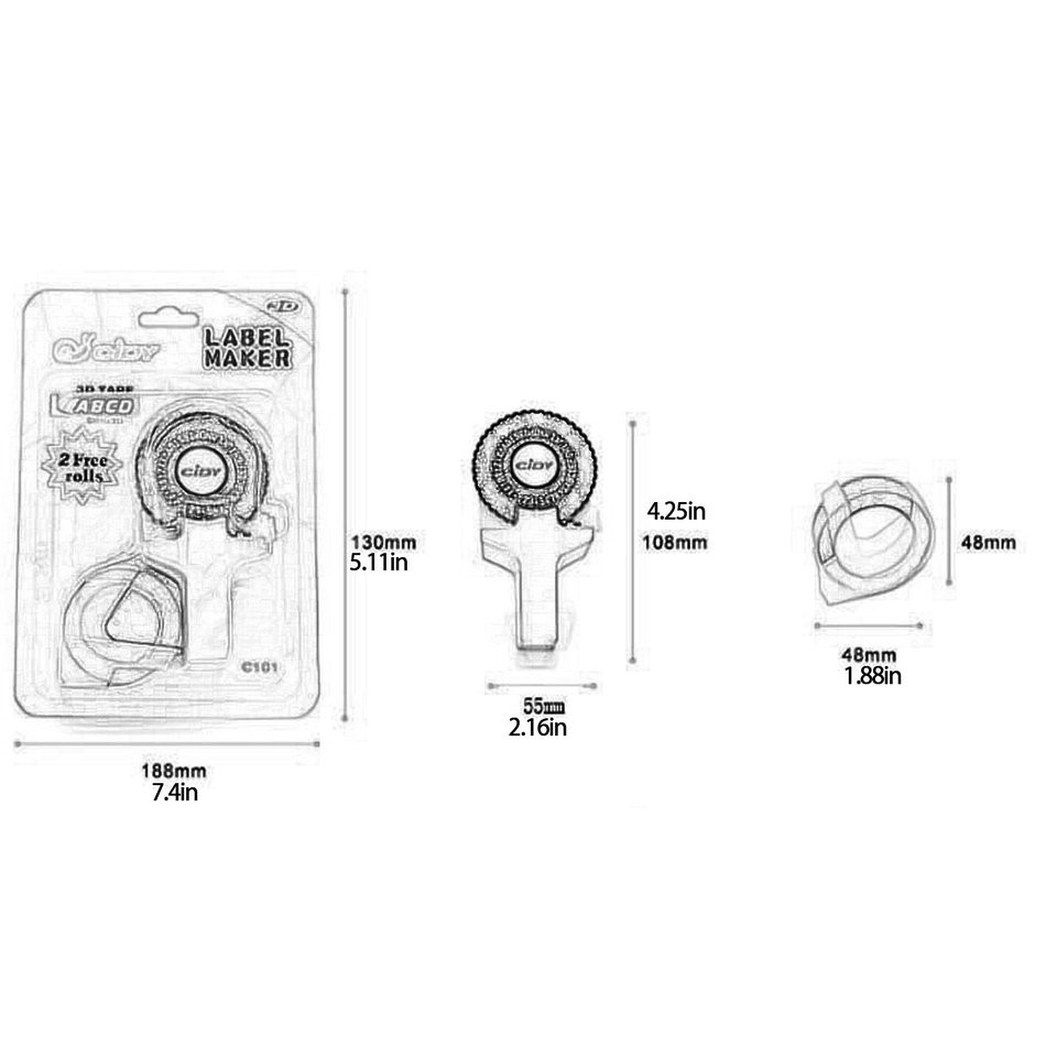 Dz 1 Bộ Máy In Cầm Tay Mini Dập Nổi 3d Diy