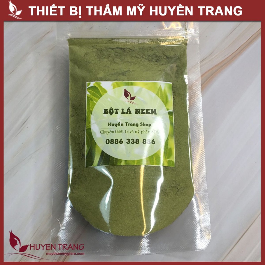 Bột Lá Neem Ấn Độ Giảm Mụn Ẩn Chăm Sóc Da Dầu Handmade - Thẩm Mỹ Huyền Trang