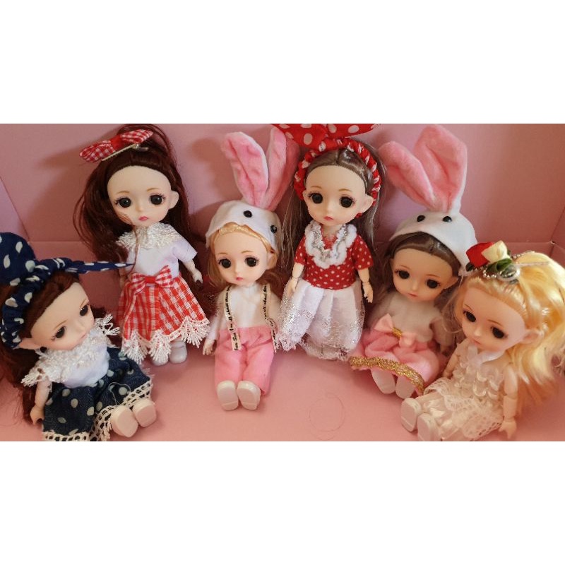 Búp Bê Elsa Anna Hộp 6 Búp Bê Chibi Hàng Cao Cấp Cho Bé Gái