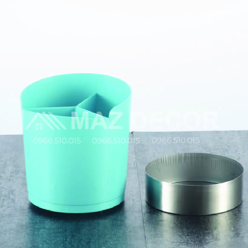 Dụng cụ khay hộp cốc đựng cắm ống hút, thìa tròn 3 ngăn/Dụng cụ quầy bar