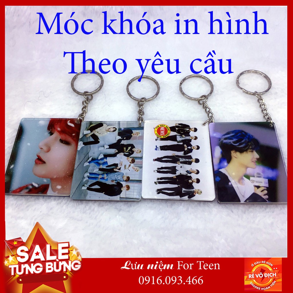 Móc khóa mica ( in ảnh theo yêu cầu )