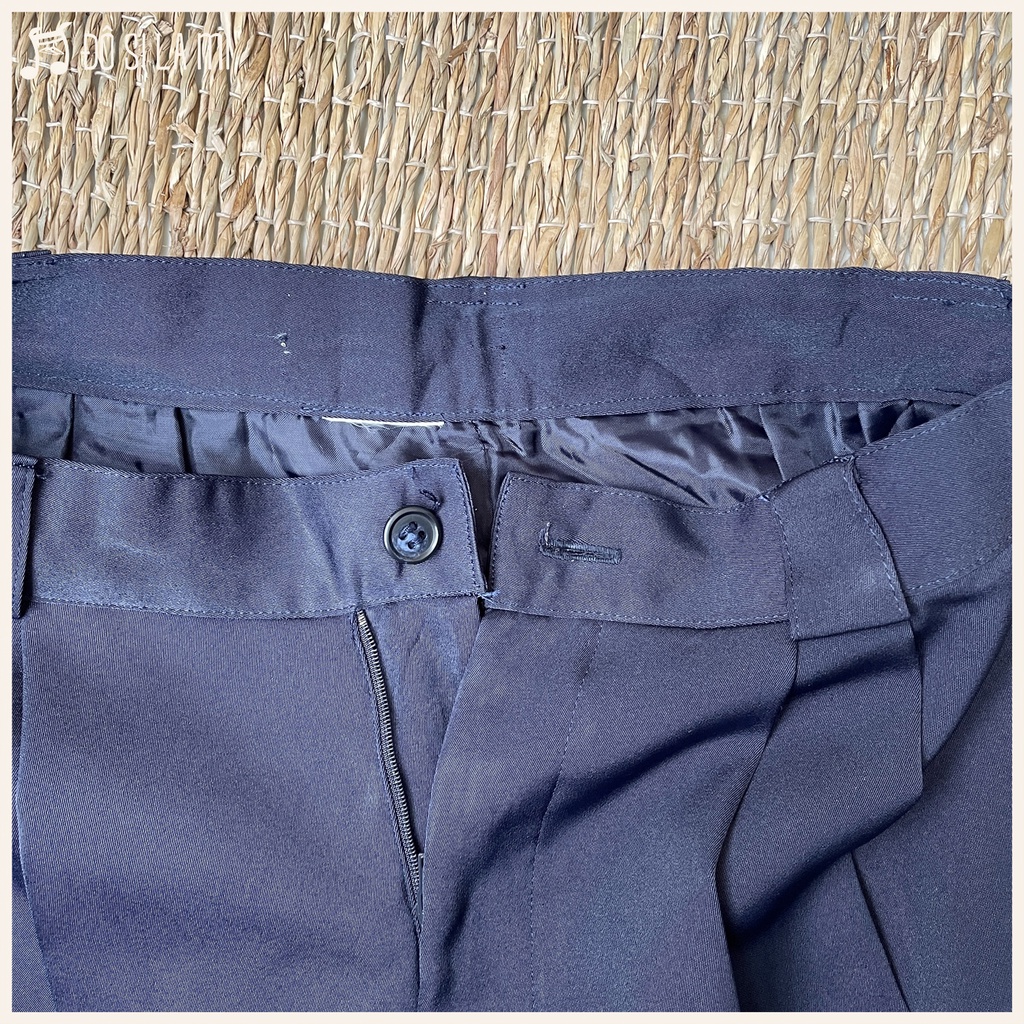 Combo Áo Sơ Mi Tay Ngắn Trắng + Quần Short Xanh Navy | Secondhand | Đô Si La Mi | A125 |