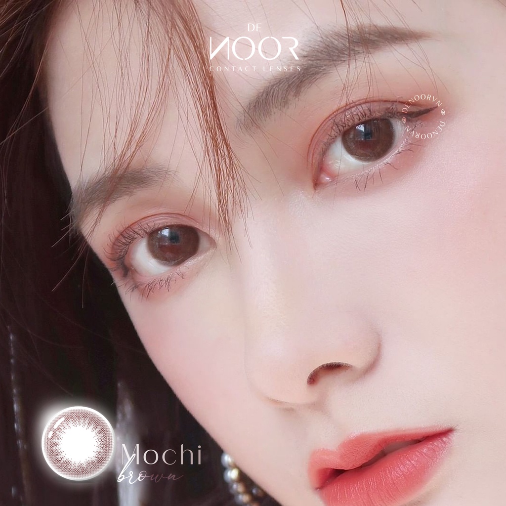 MOCHI - Lens Nâu Sữa Baby Tự Nhiên Đi Học, Đi Làm - Chính Hãng Hàn Quốc - Bảo Hành 2 Tuần - DeNOOR