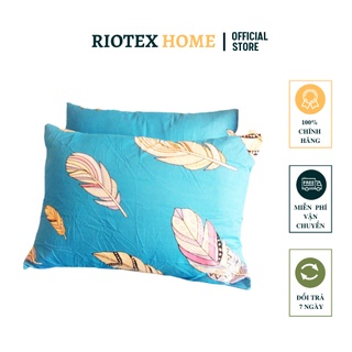 Vỏ Gối Cotton RIOTEX - Nhiều Mẫu Lựa Chọn, Kích Thước 40x60/ 50x70/ 35x105 cm