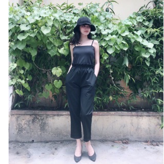 Quần lửng baggy lưng thun - quần tây lửng lưng thun
