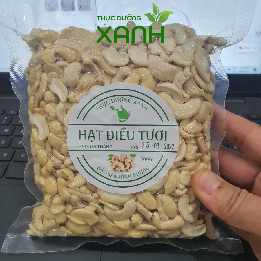 500Gr Hạt Điều Tươi Làm Sữa Loại Vỡ WS, Hạt Điều Sống Bình Phước - Thực Dưỡng Xanh
