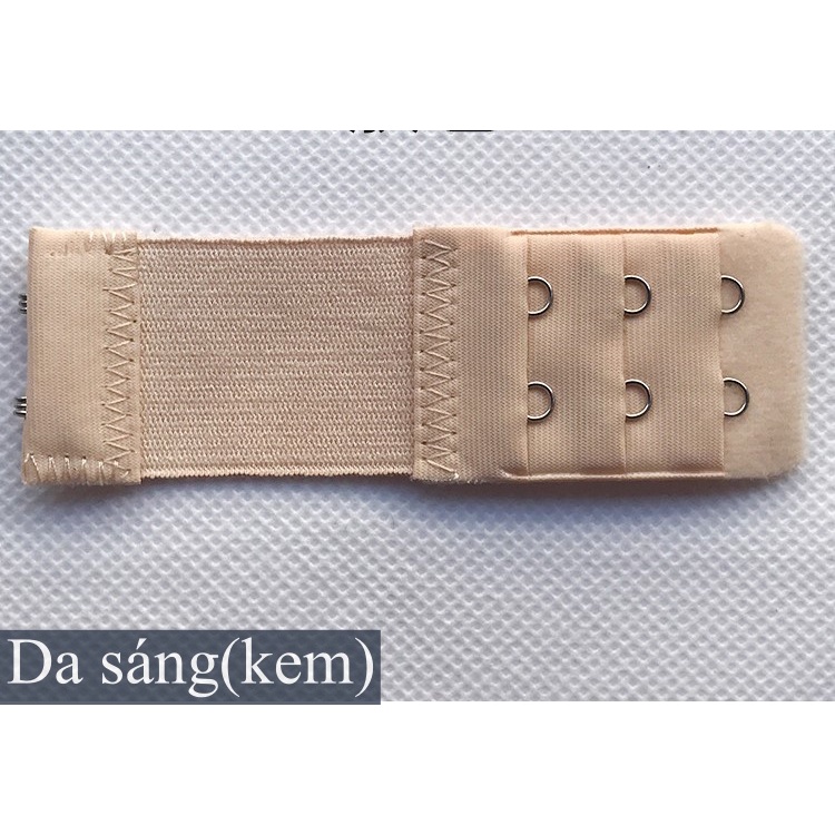 Miếng nối dài lưng áo ngực loại 2 móc, 3 hàng cao cấp loại mới, móc không rỉ, co giãn tốt AL018