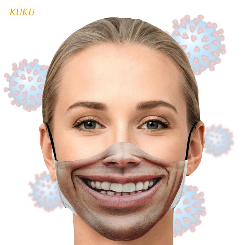 Khẩu trang Cotton chống bụi có thể tái sử dụng họa tiết độc đáo ngộ nghĩnh