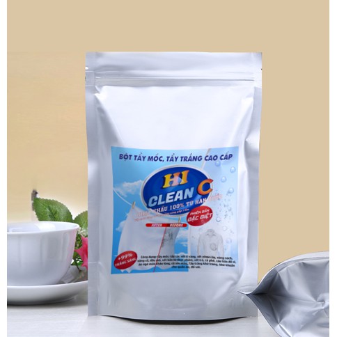 Thuốc tẩy trắng quần áo TRĂNG Hi-Clean C 200gr đánh bật 100% vết mốc ố vàng nhựa cây làm sạch mọi loại vết bẩn