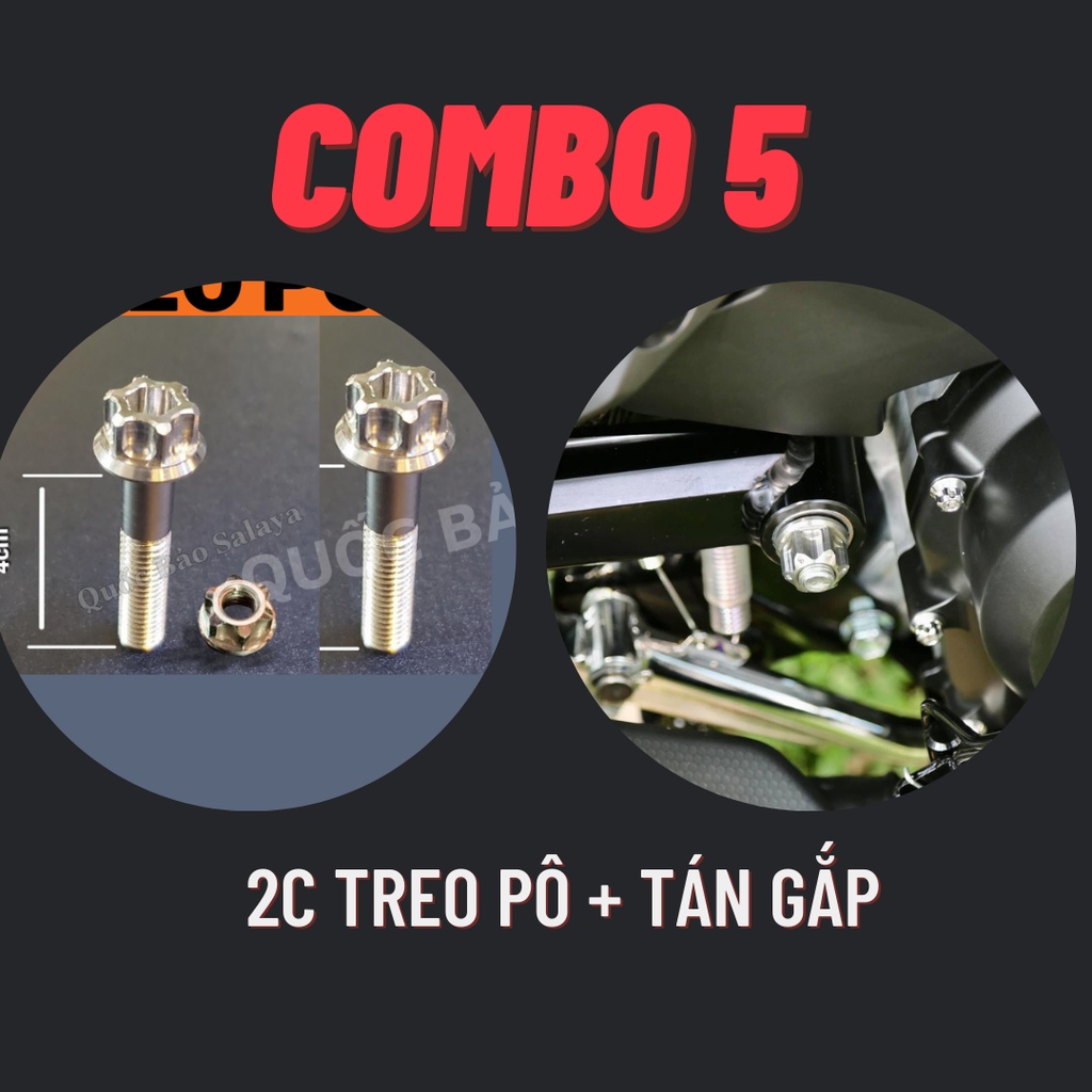 Full Ốc Salaya TBT Inox 304 Dành Cho Ex2010 Từ Dàn Áo Tới Dàn Chân Bảo Hành Trọn Đời