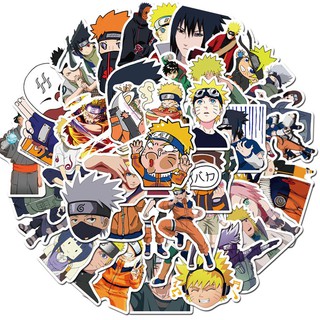 Sticker / Hình dán anime Naruto (Bộ 10-50 sticker khác nhau hình Random)