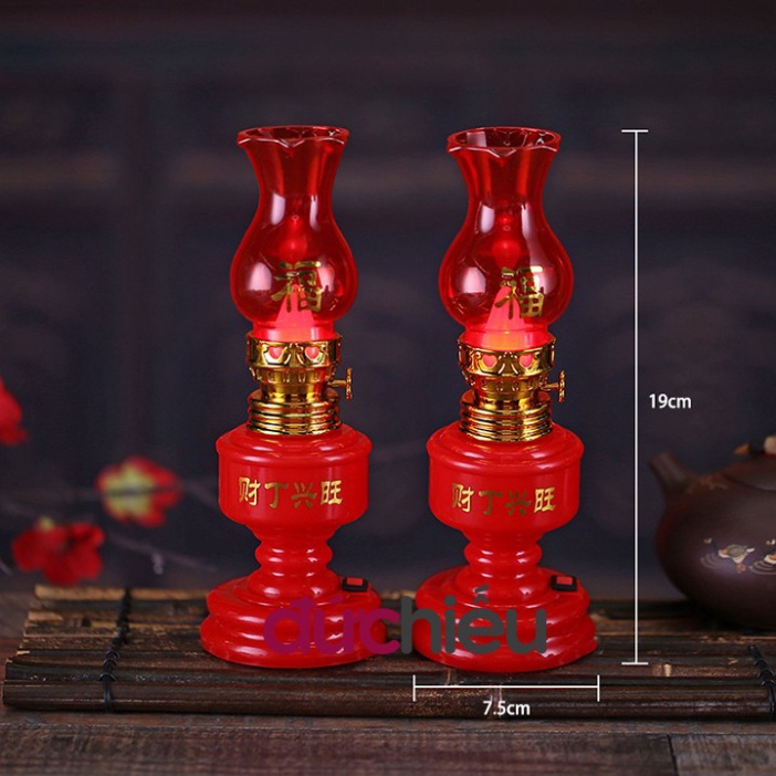 Đèn thờ cúng vĩnh cửu ,dùng pin thiết kế cổ kính, hài hoà, cân đối, tăng phần trang nghiêm cho không gian thờ ..