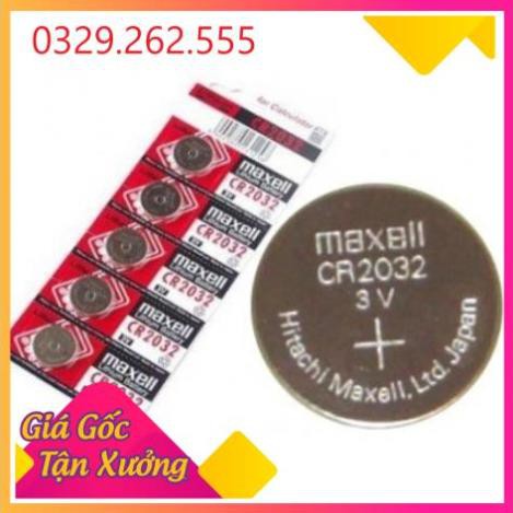 (Sale Khủng)  (vỉ 5 viên) Pin cmos Maxell CR2032 3v chính hãng