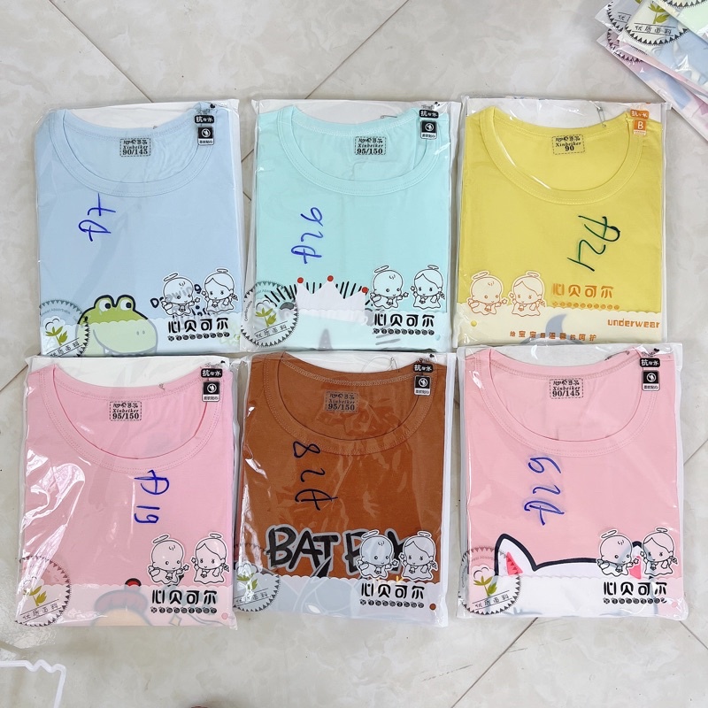 Chọn mẫu (Bảng 2- Đại 26-32kg) Bộ cộc tay cotton xuất hàn quảng châu  cho bé,Đồ bộ thời trang quần áo trẻ em BC81