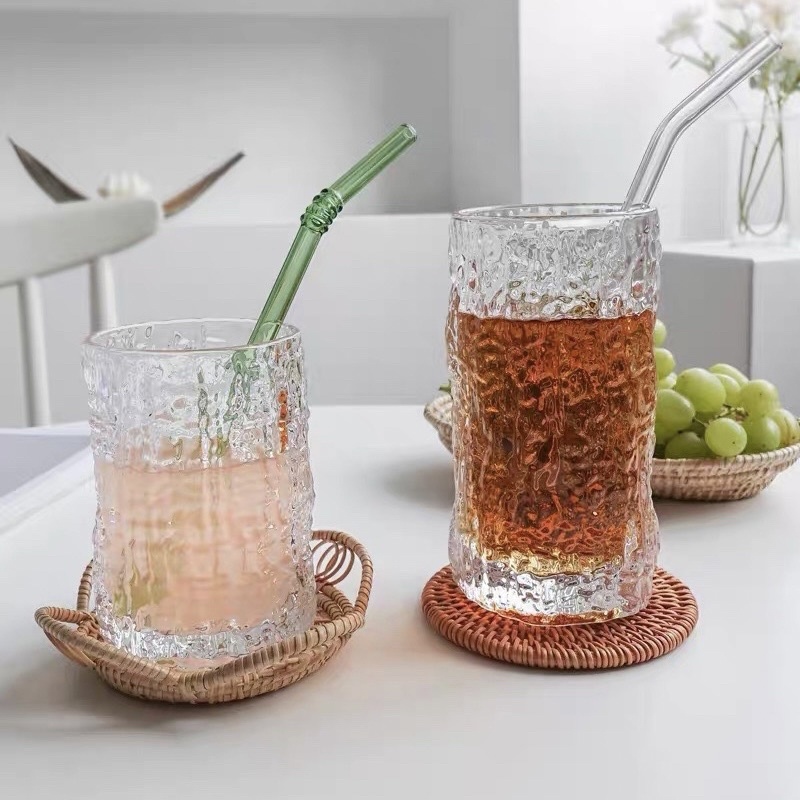 Ly thủy tinh Pattern vân nhám trong suốt