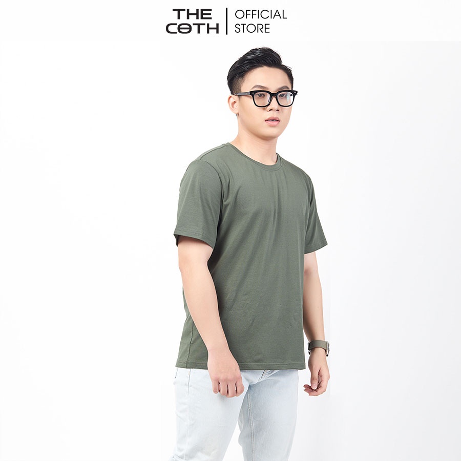 Áo Thun Trơn Nam Hàng Hiệu Đẹp Cotton Cao Cấp, Cổ Tròn thoáng mát Thương Hiệu THE COTH AT1M1001