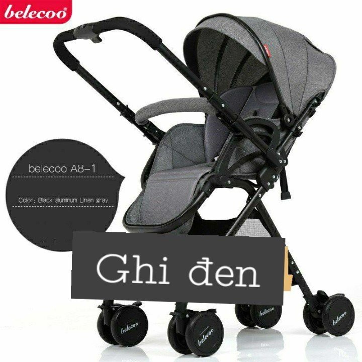Xe Đẩy Kiêm Nôi Ru Cho Bé BELECOO Hàng Chính Hãng 2 Với 3 Tư Thế: Nằm, Ngả, Ngồi