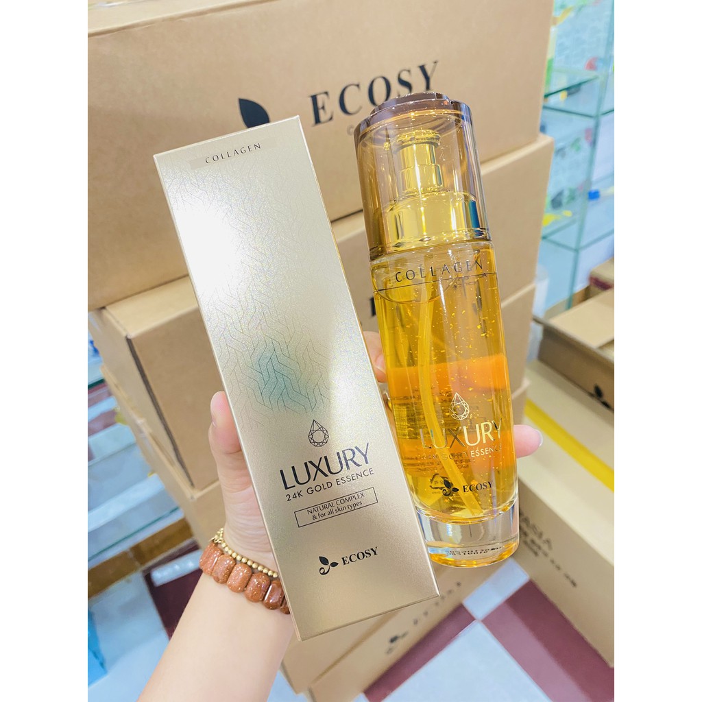 [CHÍNH HÃNG 100%] NEW 2021 TINH CHẤT CHỐNG LÃO HÓA COLLAGEN LUXURY 24K GOLD ECOSY 120ML