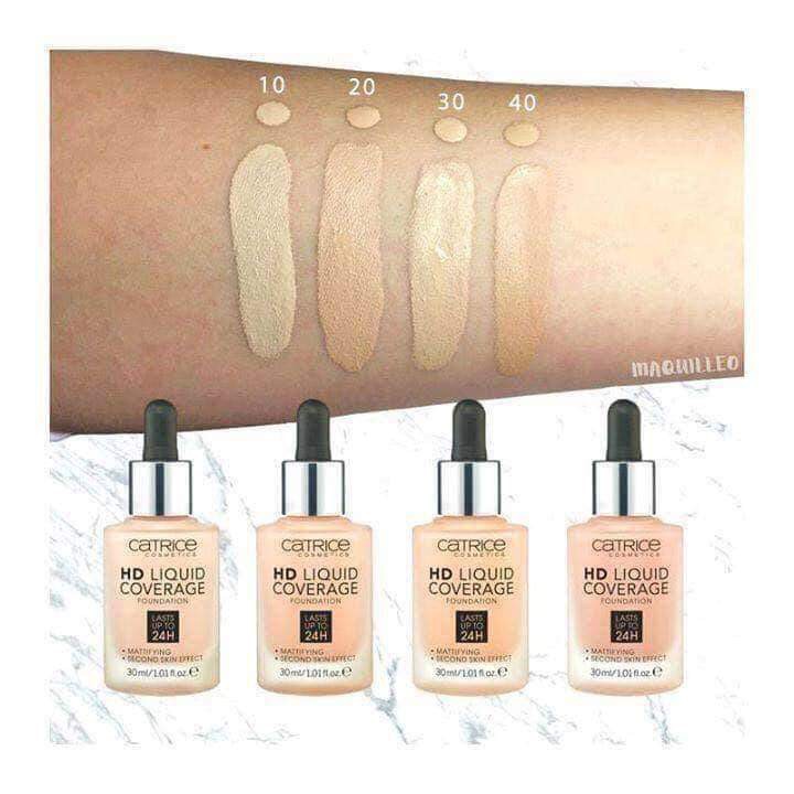 [ Ảnh Chụp Thật ] Kem Nền Catrice HD Liquid Coverage Foundation Lasts Up To 24H