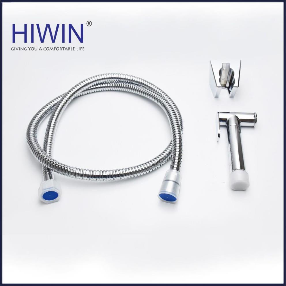Bộ vòi xịt vệ sinh đa năng chất liệu đồng mạ mặt gương cao cấp HIWIN PJF-2012