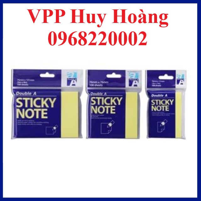 Giấy note vàng Double A