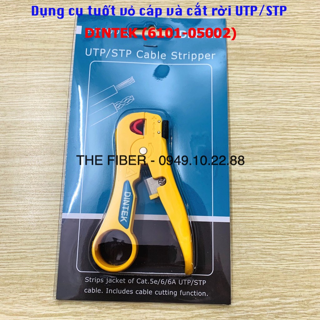 Dụng cụ tuốt vỏ cáp và cắt rời UTP/STP DINTEK (6101-05002)