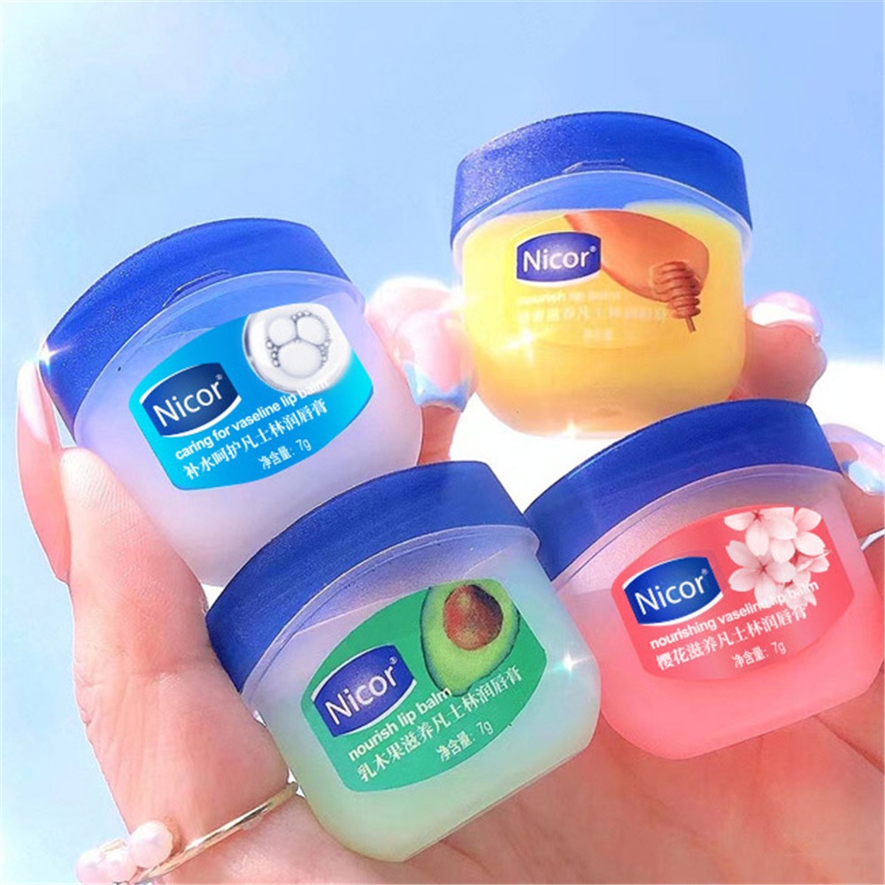 Set 4 Son Dưỡng Môi Vaseline Hương Hoa Anh Đào Dưỡng Ẩm Chống Khô Môi