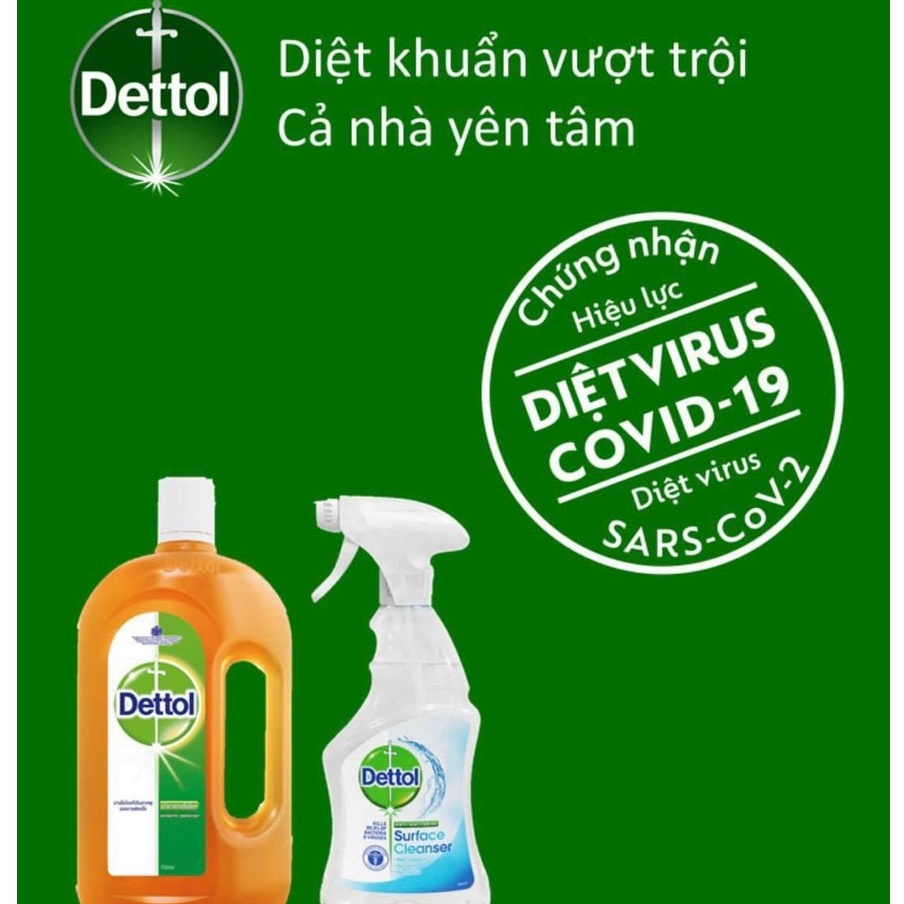 [DETTOL] XỊT DIỆT KHUẨN ĐA NĂNG CHỨNG NHẬN DIỆT 99,9% VIRUS SARS-Covid-2