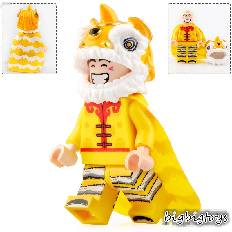 Đồ chơi Lego lắp ráp lego nhân vật phim hoạt hình truyền thống Trung Quốc