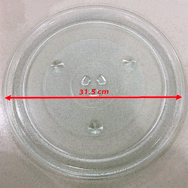 Đĩa thuỷ tinh lò vi sóng kích thước 24.5cm 25.5cm 27cm 28.5cm 31.5cm