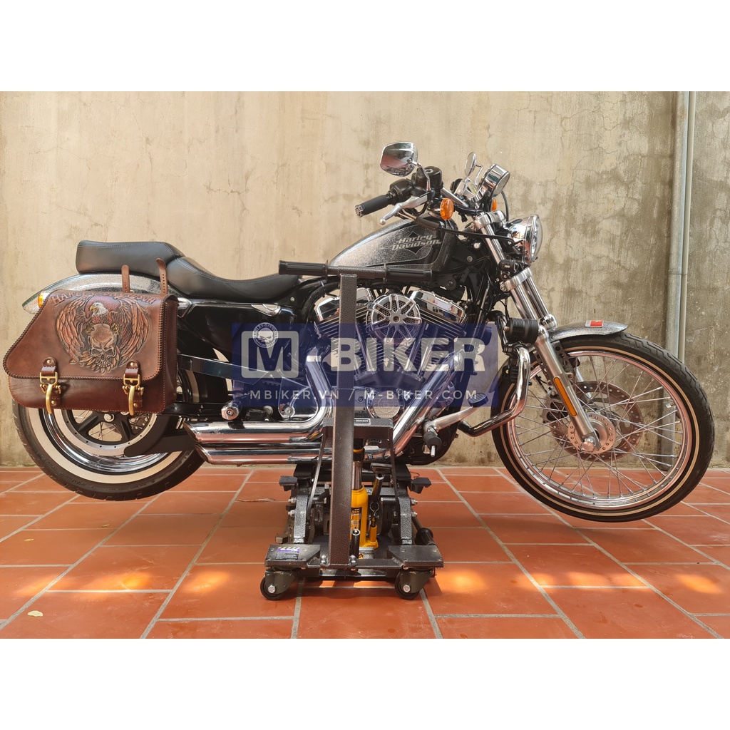 Ben nâng xe moto thủy lực di chuyển cho xe Harley davidson, Triumph, Cruiser, classic, Mbiker MB184 - Hàng Chính Hãng