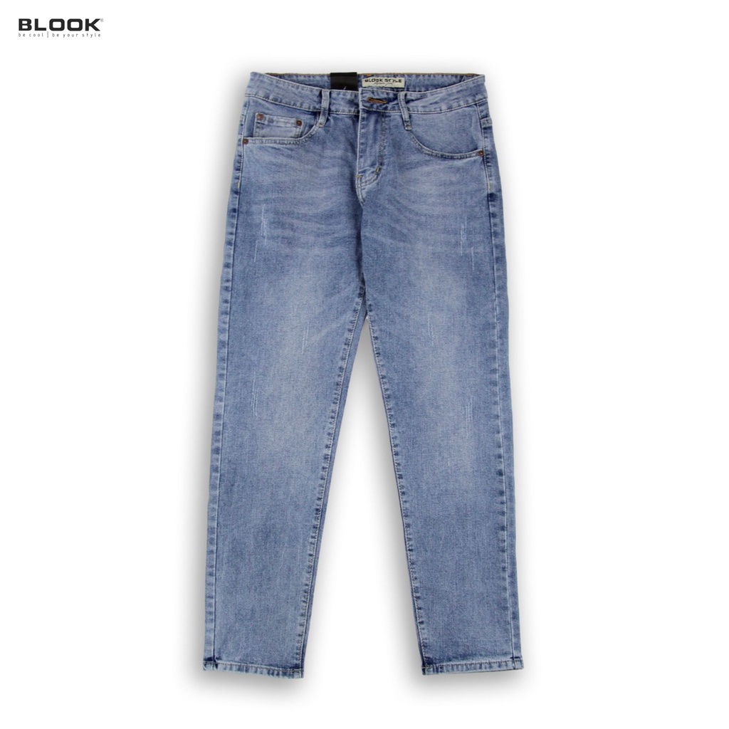 Quần Jeans Dài nam slimfit BLOOK xanh denim SS22 mã 30281