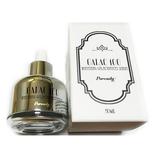 Tinh chất dưỡng trắng da Pureauty Galac 100 Whitening Galactomyces Serum Premium.