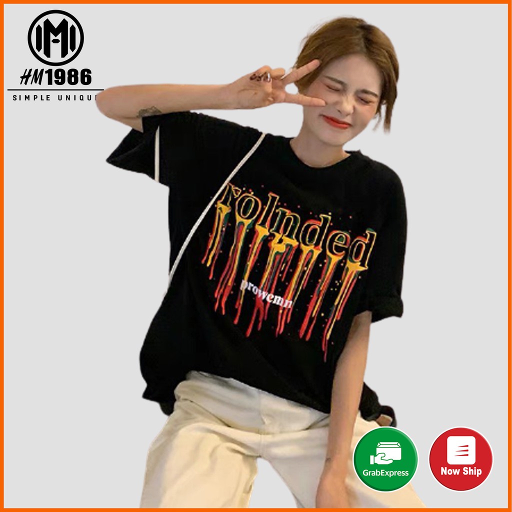 Áo thun tay lỡ form rộng unisex HM1986 3127