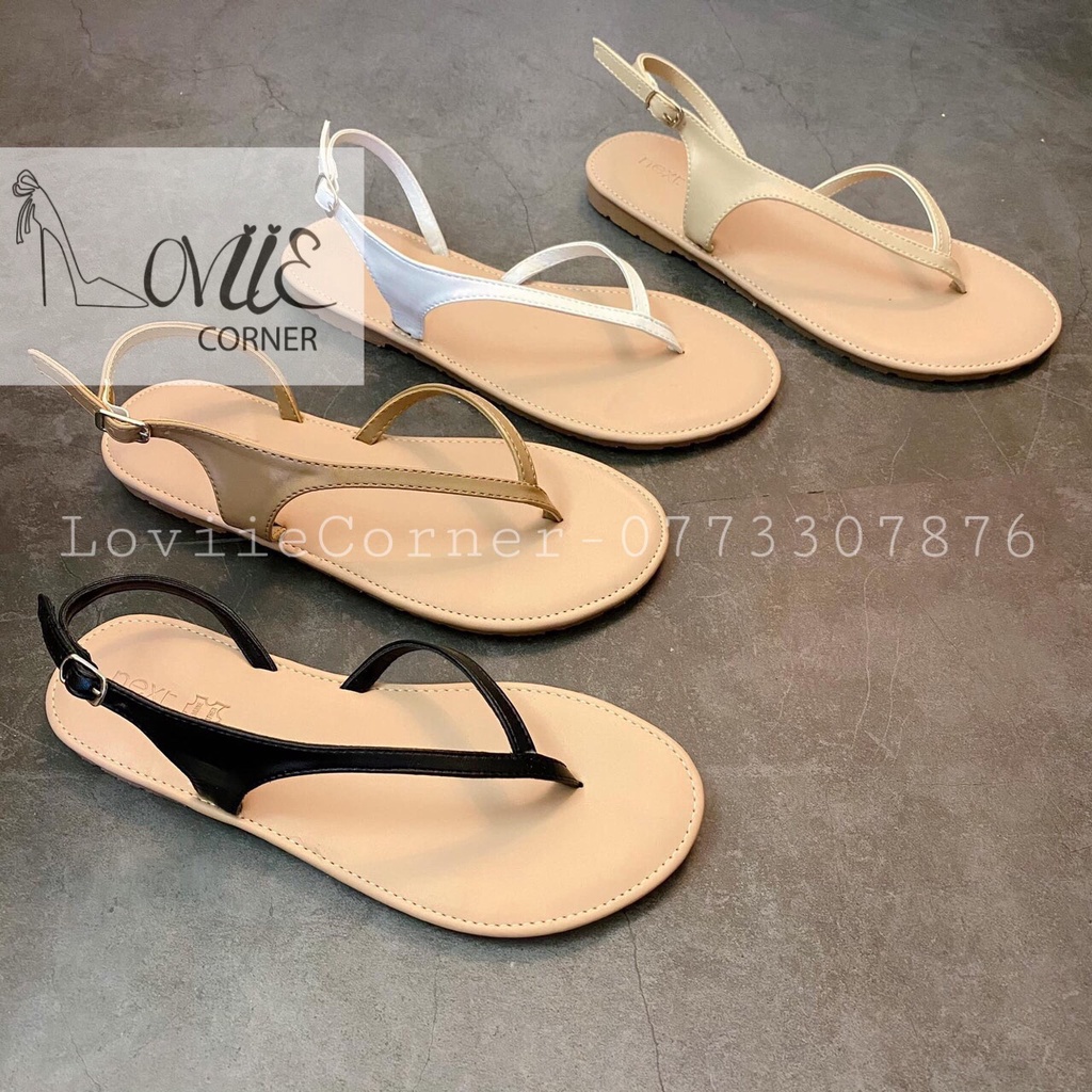 GIÀY SANDAL NỮ LOVIICORNER QUAI KẸP - SANDAL CHIẾN BINH QUAI MẢNH ĐI BIỂN THỜI TRANG S211102 S210515