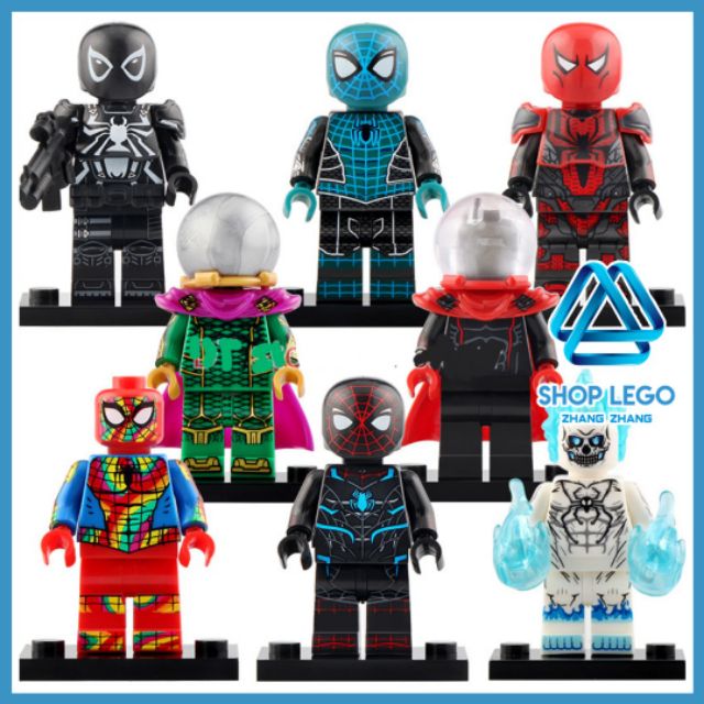 Xếp hình Spider-man Far For Agent Home Venom Ghost Rider Mysterio Người nhện Lego Minifigures Koruit KT1028