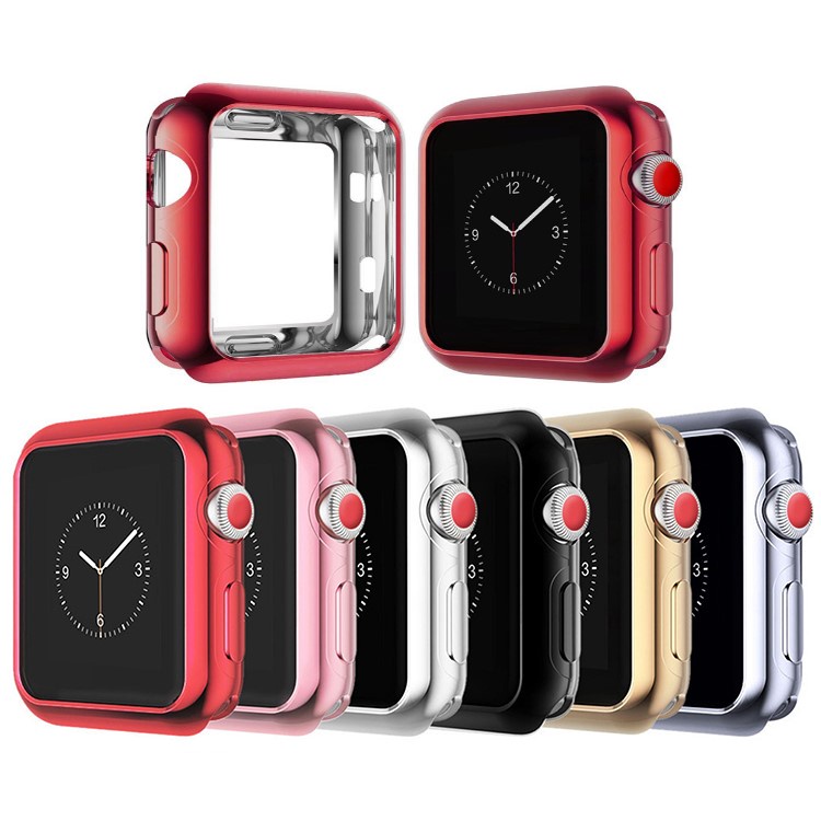 Dây Cao Su Apple Watch &amp; Ốp TPU Bảo Vệ Viền Apple Watch Series 7/6/5/SE/4/3/2/1 Size 38-40-41-42-44-45