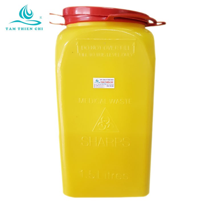 Hộp huỷ kim tiêm 1,5 lít