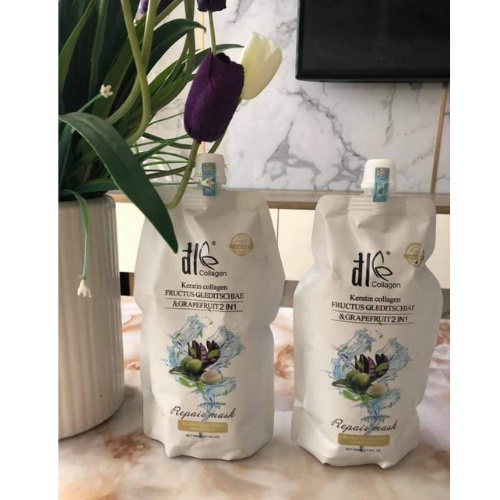 KEM HẤP Ủ TÓC COLLAGEN DL BƯỞI BỒ KẾT 500ML CH- PHỤC HỒI TÓC HƯ TỔN - KHÔ XƠ - CHẺ NGỌN. AI Store