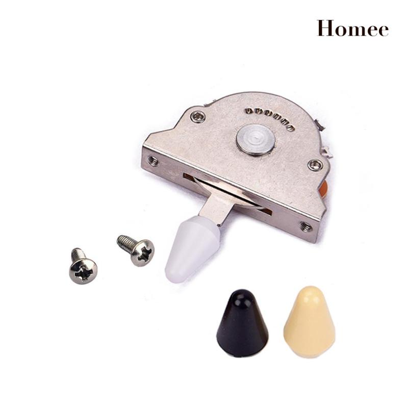 ”Durable Copper Guitar 5 Way Pickup Selector Switch Toggle w/ 3pcs Tips”