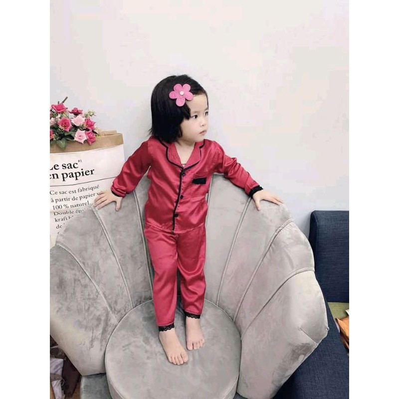 bộ pizama lụa mềm 8_13kg
