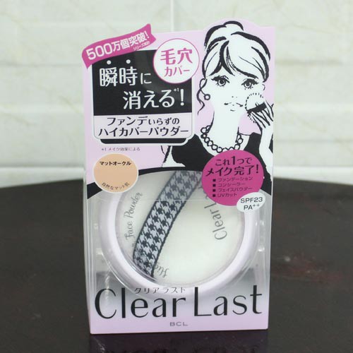 (Hàng nội địa Nhật) Phấn phủ chống năng Clear Last Face Power SPF 23 (12g)