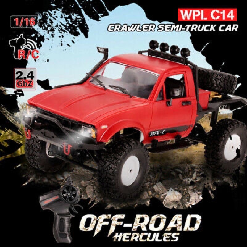Xe địa hình 4WD điều khiển từ xa WPL C14 tỉ lệ 1:16