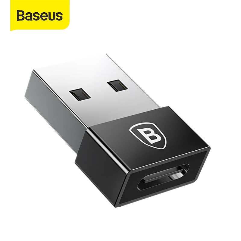 Đầu chuyển đổi OTG Baseus từ giắc cắm USB sang Type C cho Notebook